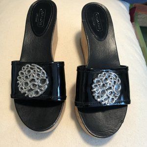Coach slip on wedges